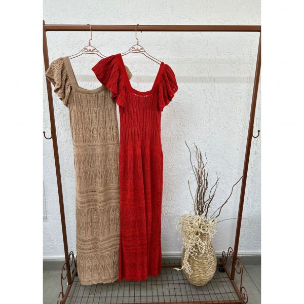 Vestido Tricot Babados na Manga - PROMOÇÃO