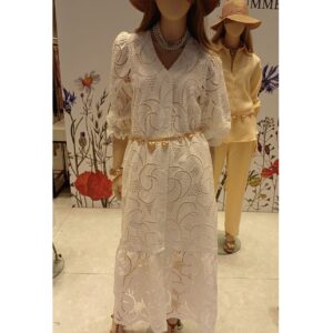 Vestido Guipuir com Botões