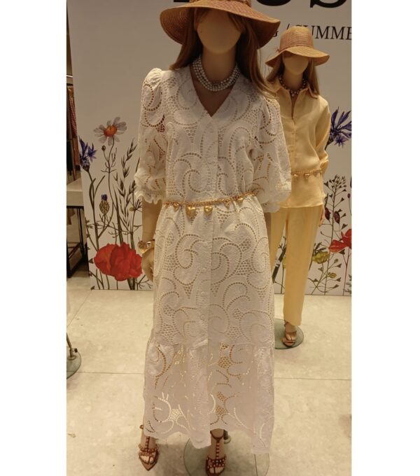 Vestido Guipuir com Botões