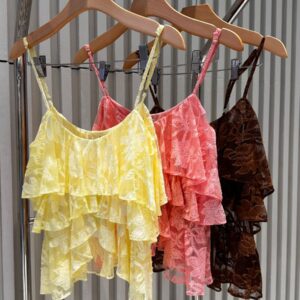 Blusa De Alça Com Babado