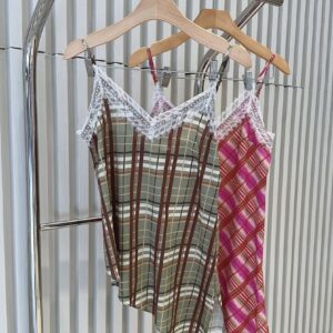 Blusa Xadrez Com Alças