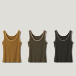 Regata Canelada Com Renda