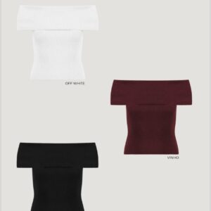 Blusa Tricot Ombro A Ombro