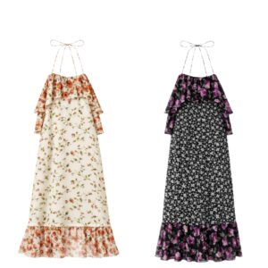 Vestido Floral Costas Nua