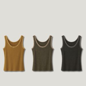 Regata Canelada Com Renda