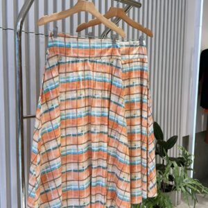 Saia Em Tricoline Xadrez