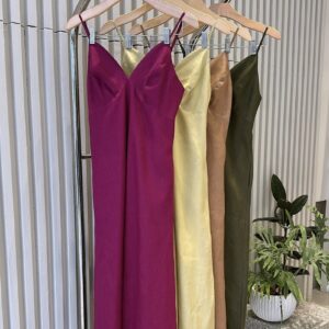 Vestido Longo Em Linho