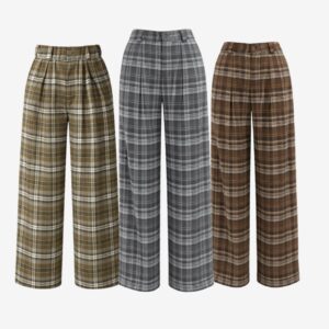 Calça Pantalona Xadrez