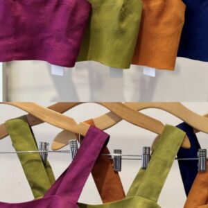 Cropped Linho Com Alça Grossa