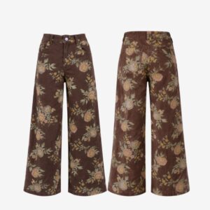 Calça Sarja Floral Print