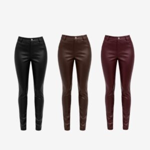Calça Skinny Couro Fake