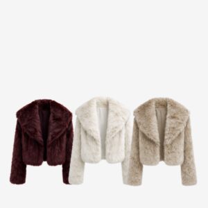 Casaco De Pelo Com Gola