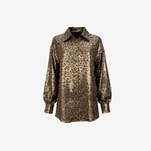 Camisa Animal Print Metalizado