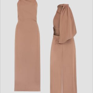 Vestido Longo Com Detalhe Nas Costas