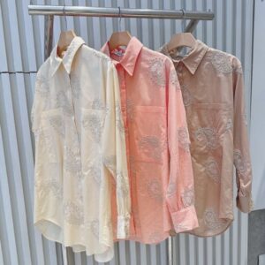 Camisa Detalhe Bordado C/Lurex