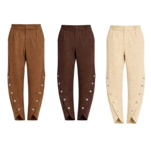 Calça Suede Botões