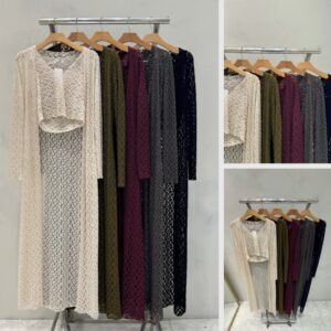 Conjunto Cardigan Renda