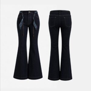 Calça Jeans Com Cinto Bandana
