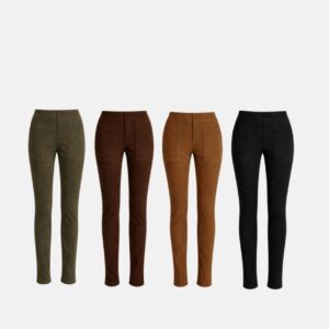 Calça Skinny Suede