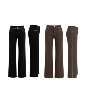 Calça Jeans Com Detalhe Em Corrente