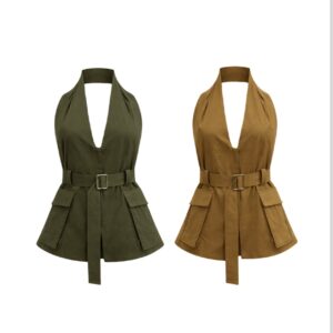 Blusa Frente Única Com Cinto