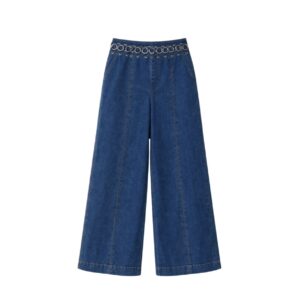 Calça Pantalona Com Argolas