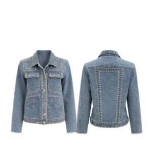 Jaqueta Jeans Com Aplicações