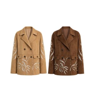 Casaco Suede Bordado