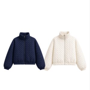 Jaqueta Puffer Trançada