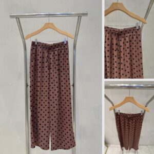Calça Linho Estampa Poa