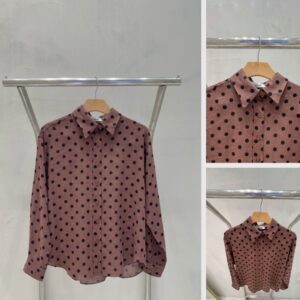 Camisa Linho Estampa Poa