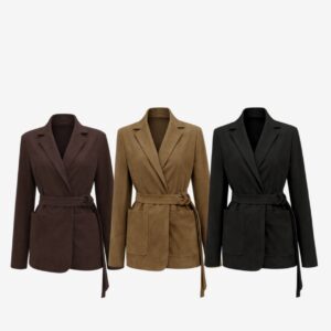 Blazer Suede Com Cinto
