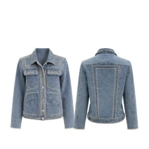Jaqueta Jeans Com Aplicações