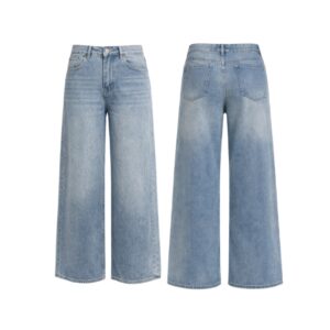 Calça Jeans Wide Leg Clássica