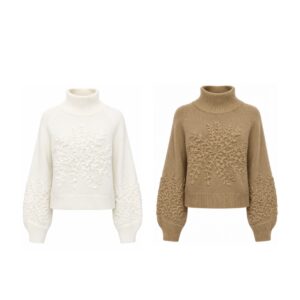 Blusa Tricot Mangas Balone