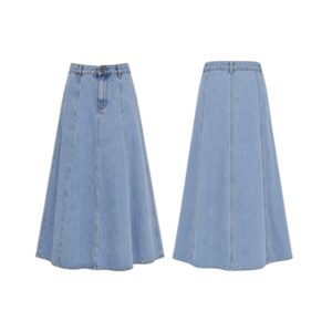 Saia Jeans Recortes