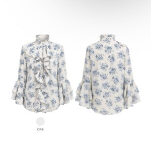 Camisa Estampada Jabô Frontal