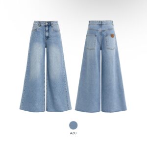 Calça Jeans Wide Palazzo