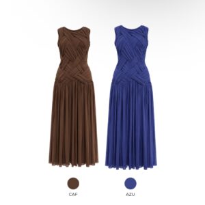 Vestido Midi Com Trama
